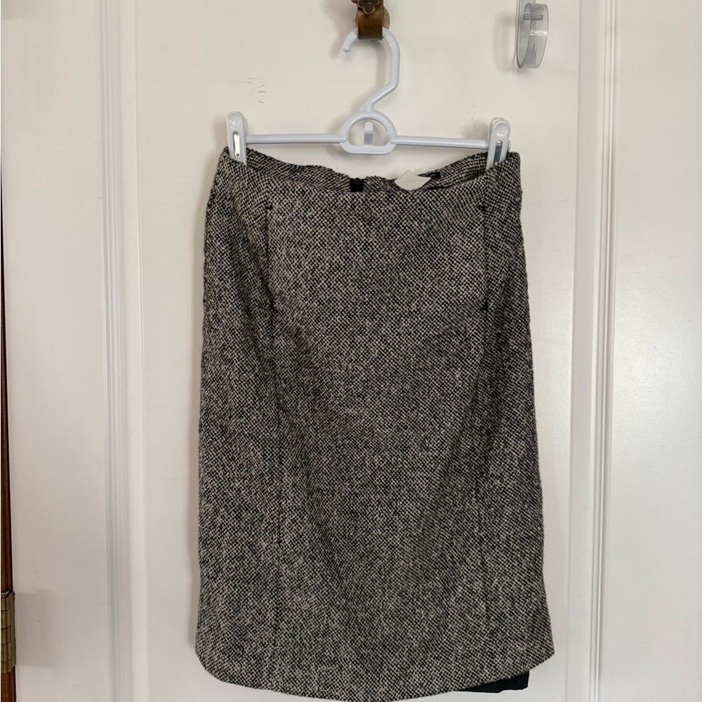 J. Crew Black and White Pencil Skirt